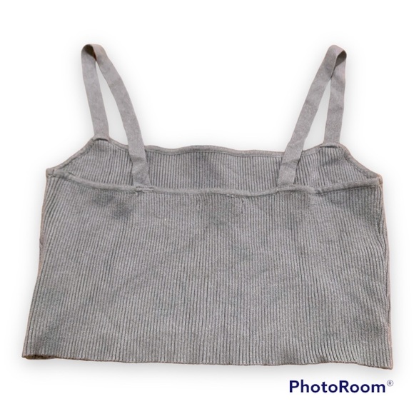✨Kendall & Kylie Powder Blue Crop Knit Tank - Picture 3 of 5